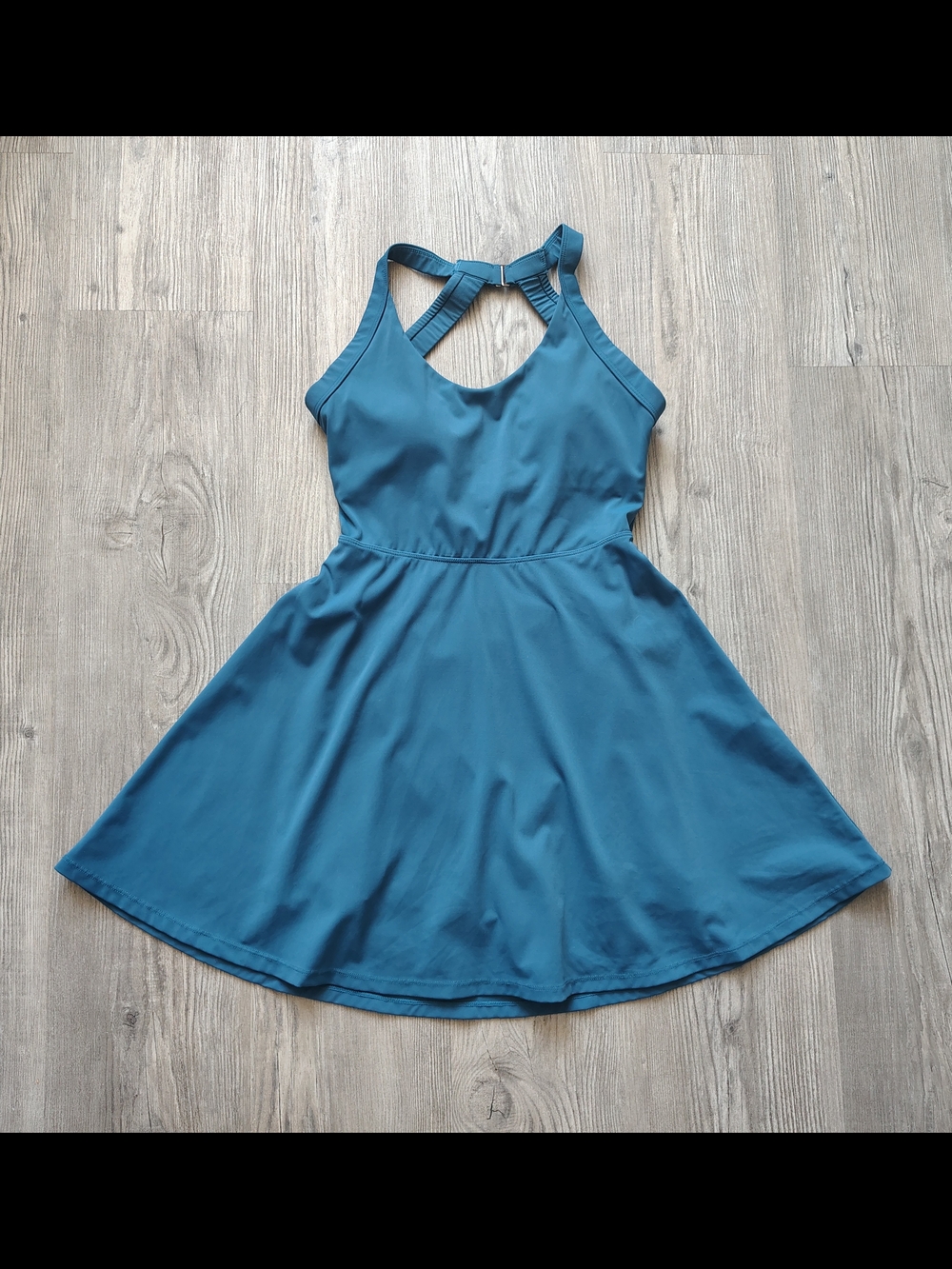 Iuga Womens Easy Peezy Flare Athletic Dress Built In Shorts Midnight Blue Size S